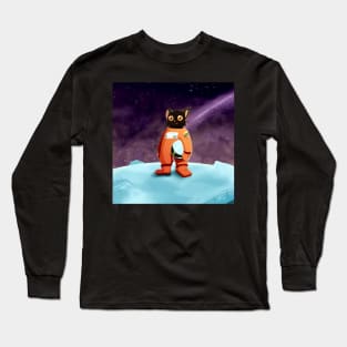 Ground Control to Major Tom Cat (Square Image) Long Sleeve T-Shirt